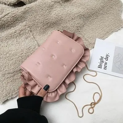 Kawaii Fun Wave Ruffles  Shoulder Bag
