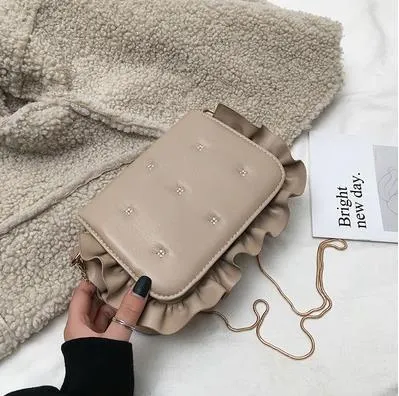 Kawaii Fun Wave Ruffles  Shoulder Bag