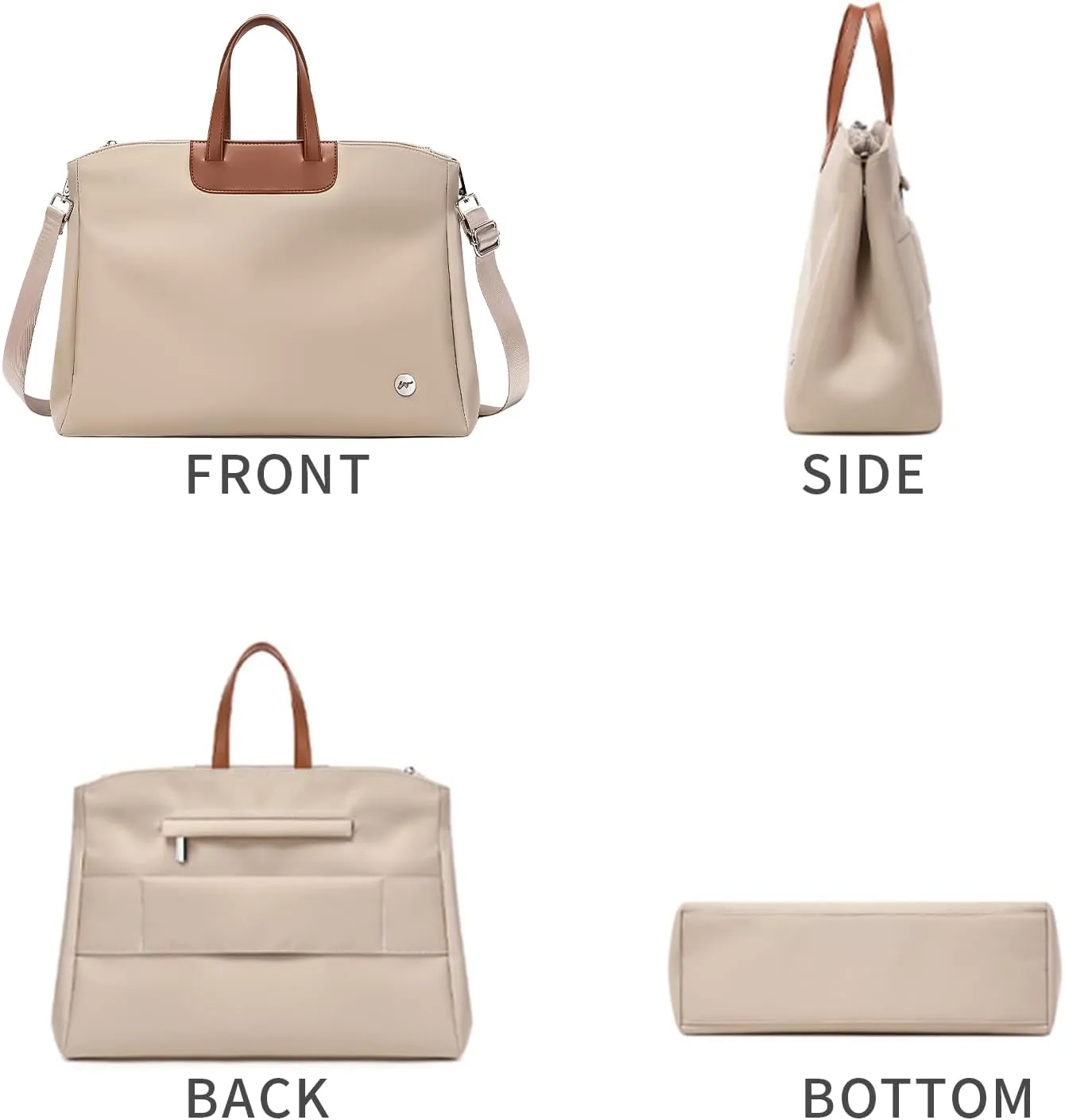 KEBEIXUAN Laptop Bag for Women Computer and Tablet Shoulder Bag Work Tote Bags With Zipper Handbags for Teachers Gift Travel