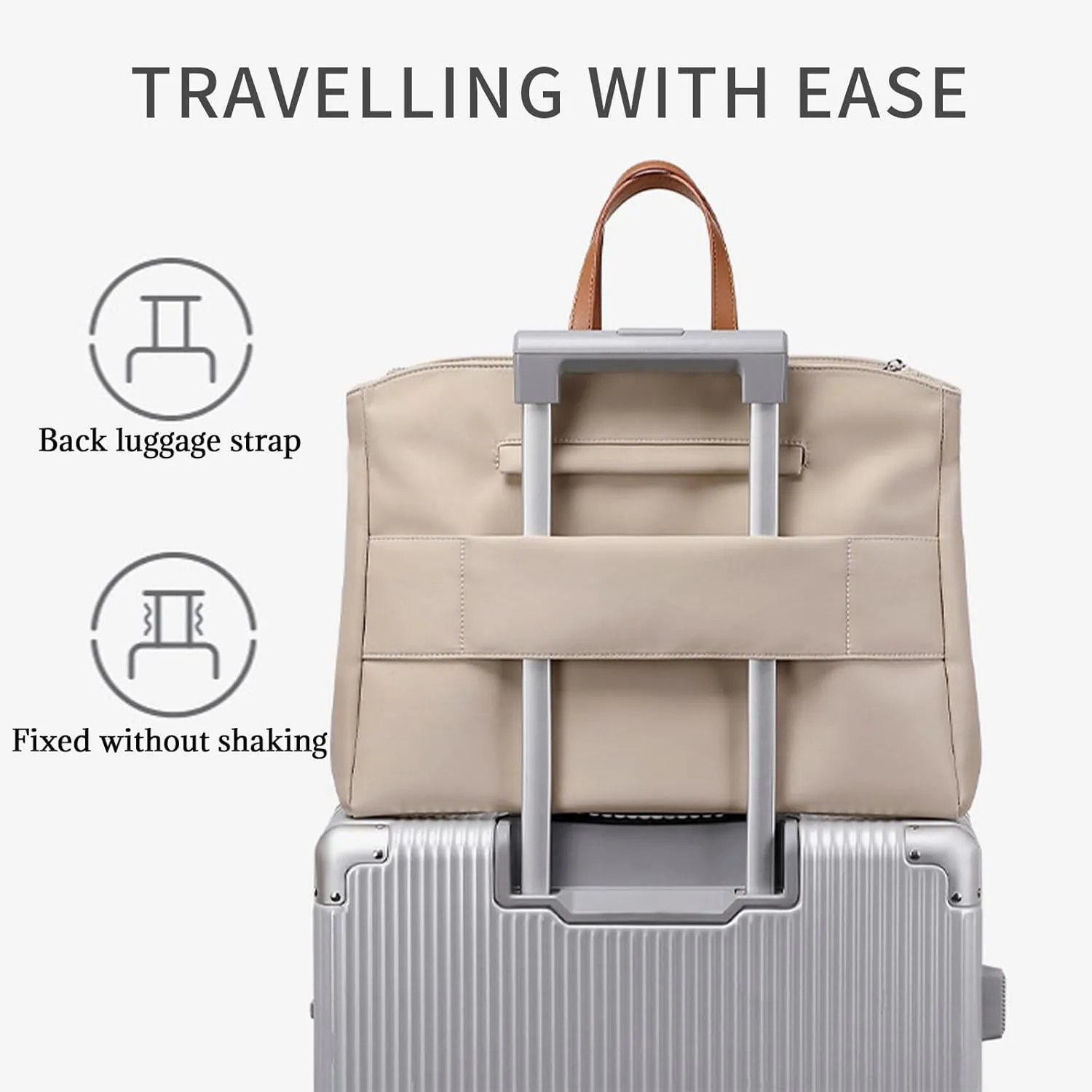 KEBEIXUAN Laptop Bag for Women Computer and Tablet Shoulder Bag Work Tote Bags With Zipper Handbags for Teachers Gift Travel
