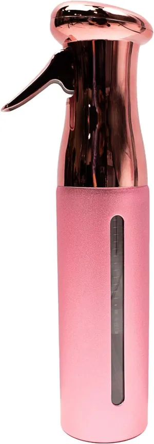 KEEN Continuous Spray Bottle, 10 OZ Fine Mist for Indoor/Outdoor Plant Care, Hair Styling, Skin Refresher Air Mist, Refillable Empty Water Bottle Trigger Sprayer Set, Pink