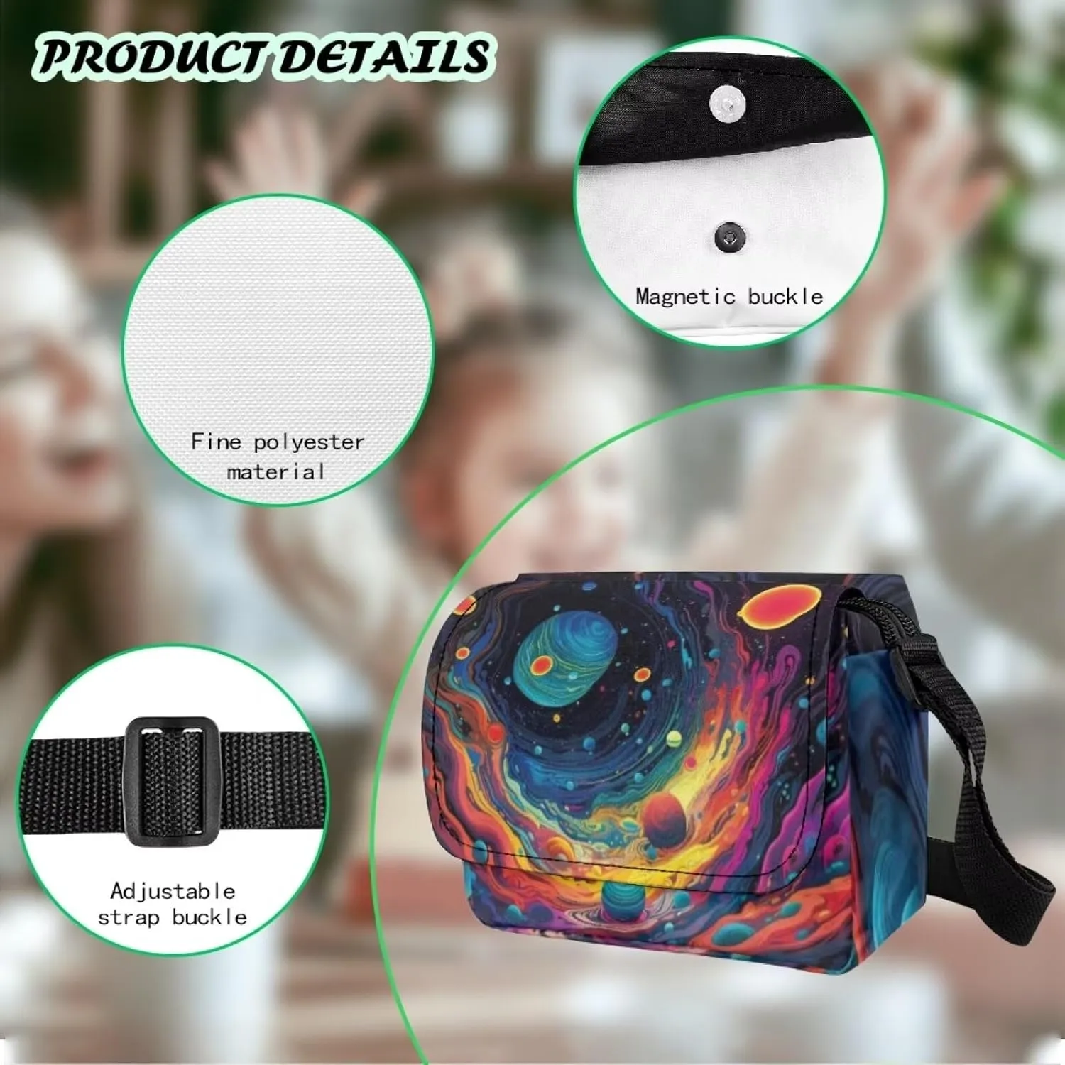 Kids Crossbody Bag for Girls Small Shoulder Bag for Kids Crossbody Handbags with Adjustable Strap for Travel