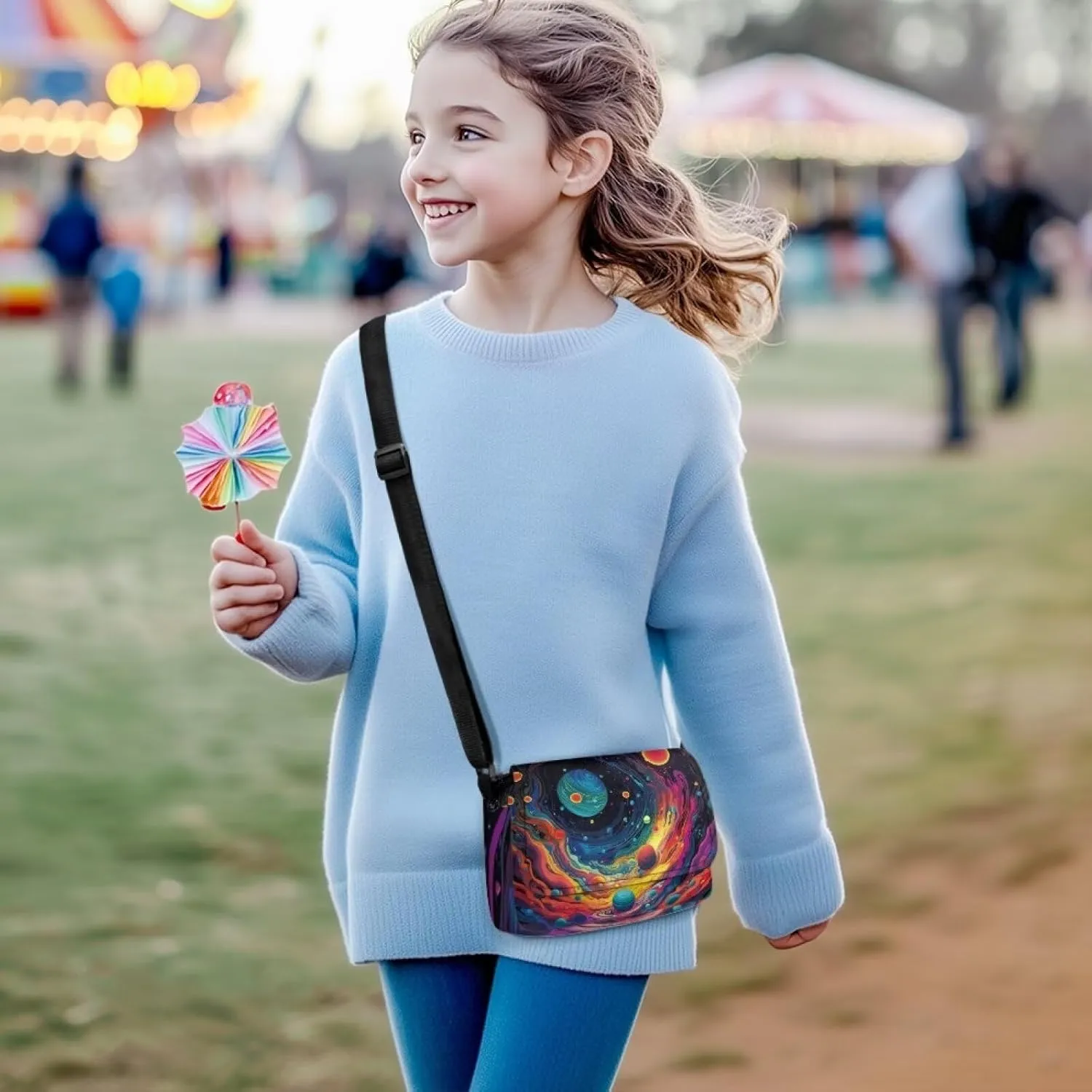 Kids Crossbody Bag for Girls Small Shoulder Bag for Kids Crossbody Handbags with Adjustable Strap for Travel