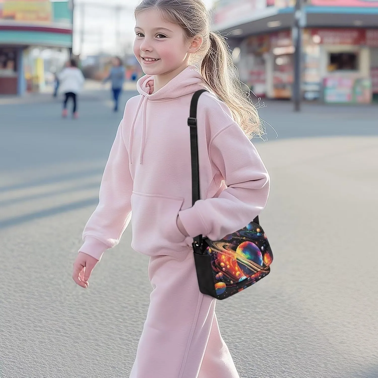 Kids Crossbody Bag for Girls Small Shoulder Bag for Kids Crossbody Handbags with Adjustable Strap for Travel