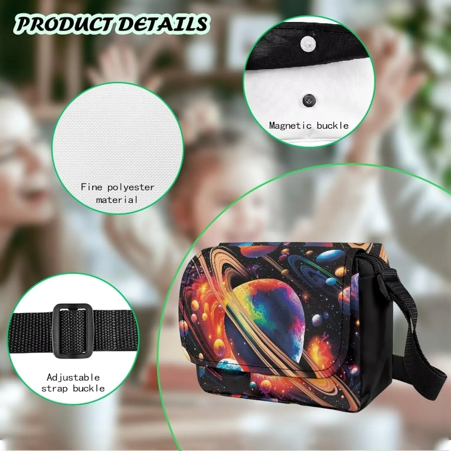 Kids Crossbody Bag for Girls Small Shoulder Bag for Kids Crossbody Handbags with Adjustable Strap for Travel