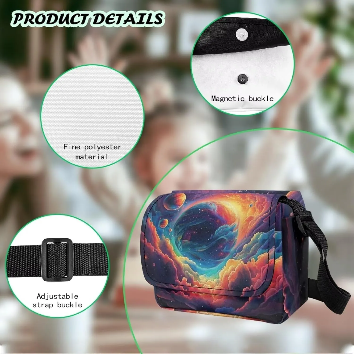Kids Crossbody Bag for Girls Small Shoulder Bag for Kids Crossbody Handbags with Adjustable Strap for Travel