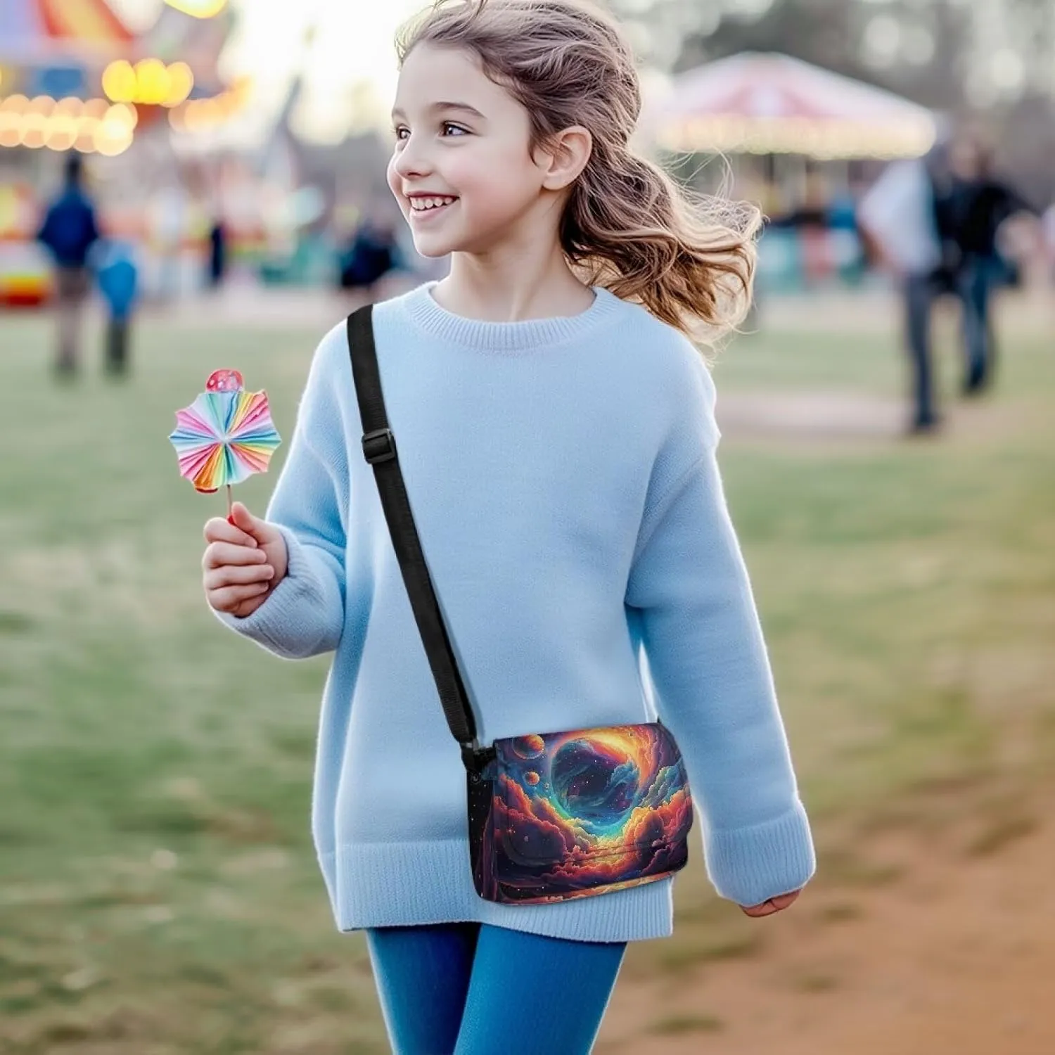 Kids Crossbody Bag for Girls Small Shoulder Bag for Kids Crossbody Handbags with Adjustable Strap for Travel