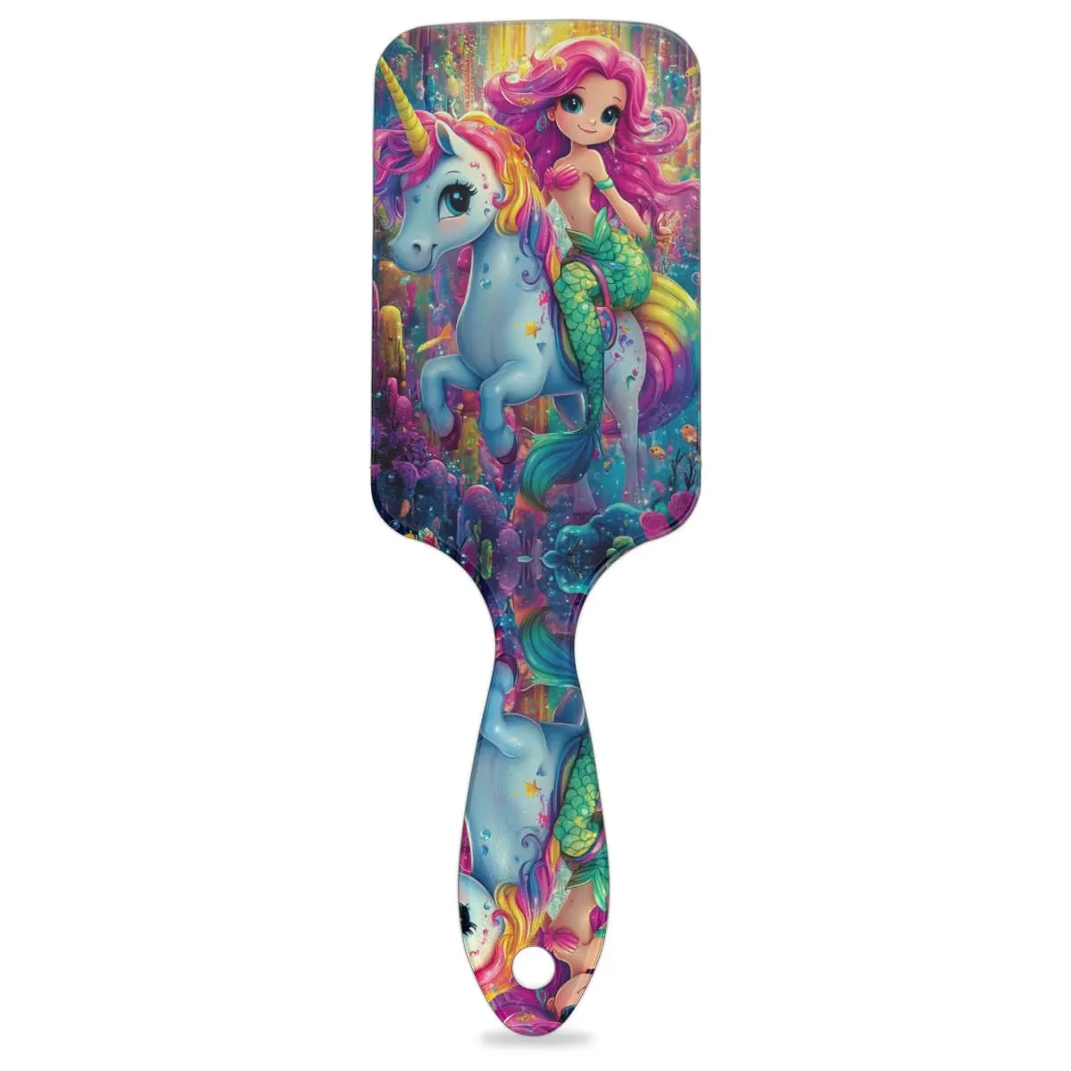 Kids Hair Brush for Boys Girls Toddler - Mermaid Unicorn Detangler Hairbrush for Wet Dry Thin Long Curly Hair Pain-Free Comb Glide Through Tangles with Ease and Massage Scalp