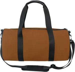 Kids Overnight Duffel Bags Lightweight Gymnastics Sports Bag for Women Men Weekender Overnight Bag Brown Color