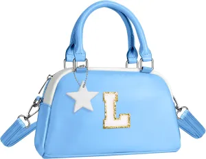 Kids Purse Handle Bag Crossbody Bag, Makeup bag Girls Gifts, Birthday gifts for 4 5 6 7 8 9 10 11 12 Year Old Girl Toddler, Handbag-blue-L