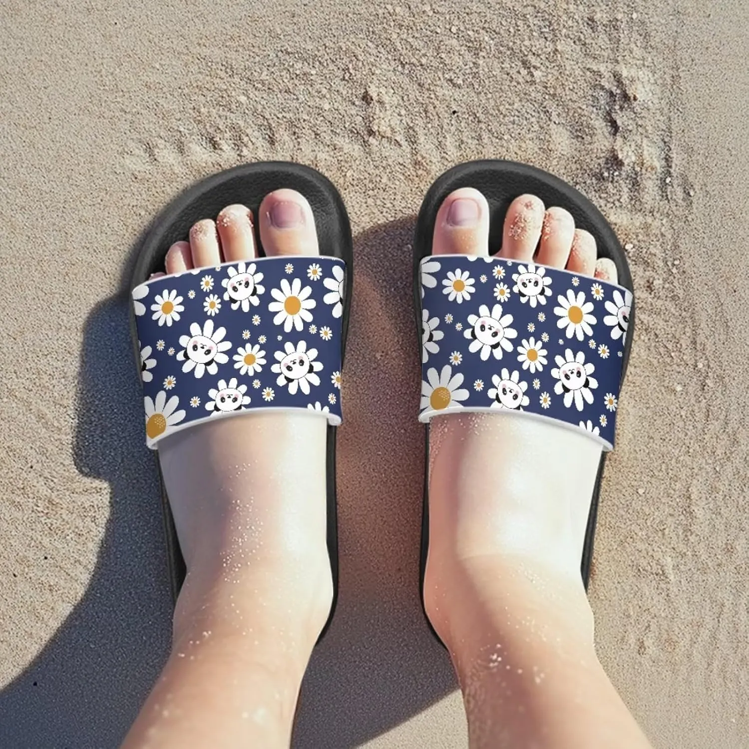 Kids Slides Boys Girls Shower Slippers Slip on Slide Sandals Non-slip Summer Beach Pool Shoes