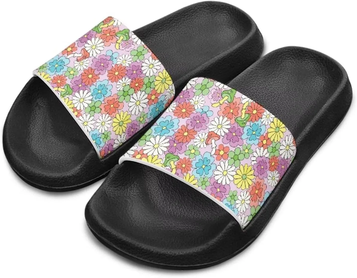 Kids Slides Toddler Boys Girls Shower Slippers Boys Girls Flip Flops Beach Pool Home Sandals