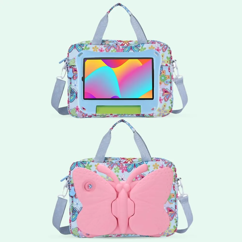 Kids Tablet Bag for Boy Girl Dinosaur Tablet Sleeve Carrying Case with Handle Shoulder Strap 13 inch Tablet Travel Bag