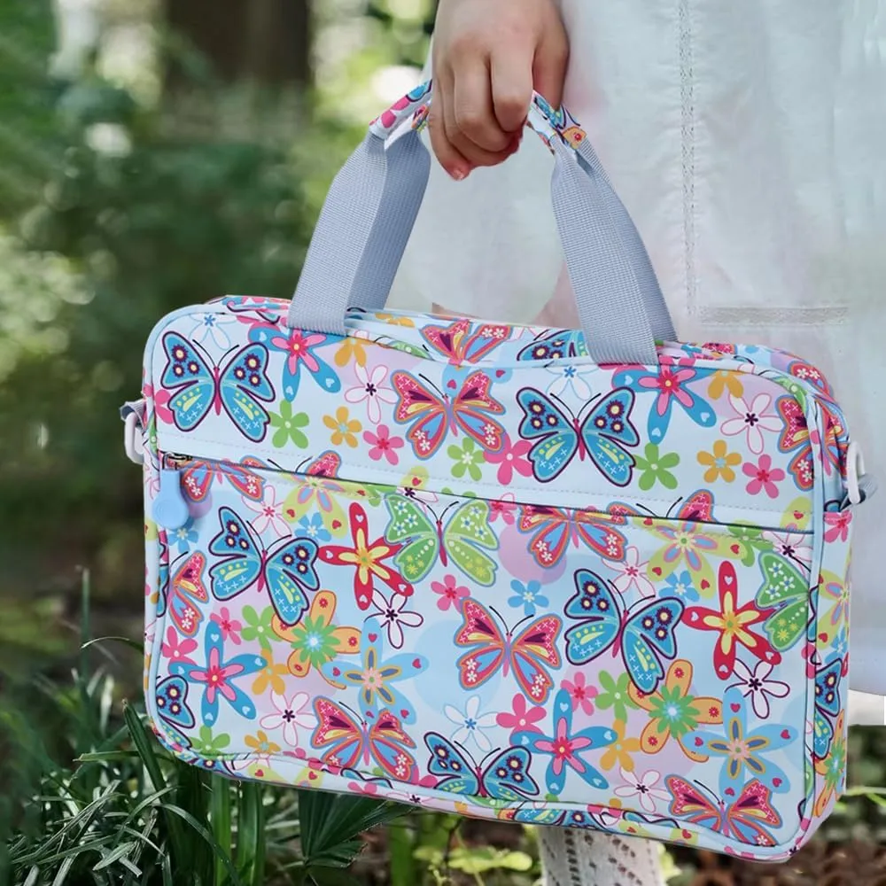 Kids Tablet Bag for Boy Girl Dinosaur Tablet Sleeve Carrying Case with Handle Shoulder Strap 13 inch Tablet Travel Bag
