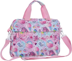 Kids Tablet Bag with Handle Shoulder Strap, 13 inch Cute Unicorn Tablet Sleeve Carrying Bag Case for Boy Girl Portable Kid Bag Fit Fire HD 10 HD 8 IPAD 10 10.2 7 8 9 Kids pro Tablets BQL