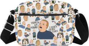 King Hill Cartoon Shoulder Bag King Cartoon TV Series Fans Messenger Bag Bobby Character Inspired Gift