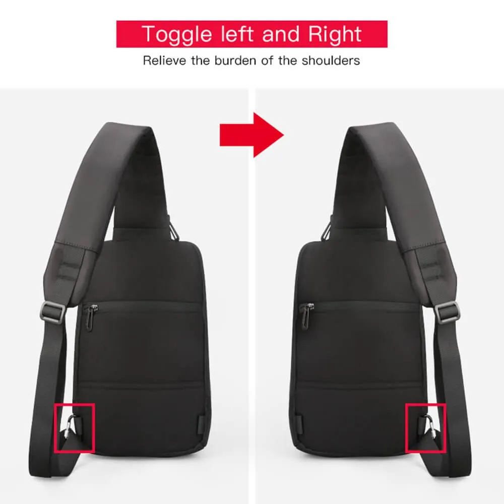 Kingsons Men's anti-theft waterproof crossbody bag (9.7 inches) - KS3174W