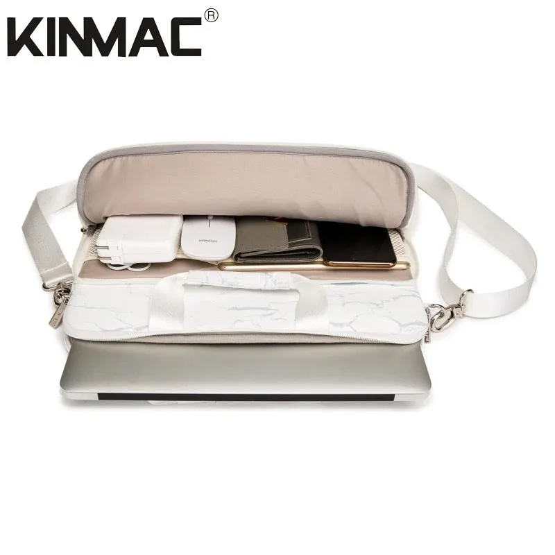 Kinmac 360° Super shockproof  14 Inch Laptop Shoulder Bag ( Eva Bubble protection, Waterproof Fabric, Luggage Strap, Extra Pockets) - Multi Colour