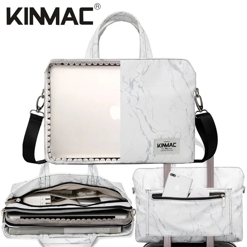 Kinmac 360° Super shockproof  14 Inch Laptop Shoulder Bag ( Eva Bubble protection, Waterproof Fabric, Luggage Strap, Extra Pockets) - Multi Colour