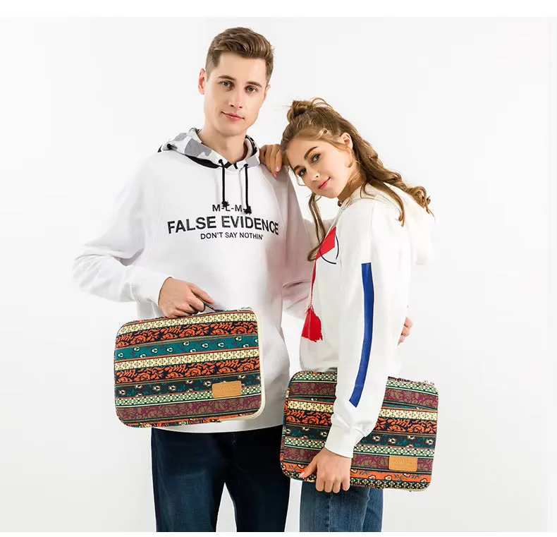 Kinmac 360° Super shockproof  14 Inch Laptop Shoulder Bag ( Eva Bubble protection, Waterproof Fabric, Luggage Strap, Extra Pockets) - Multi Colour