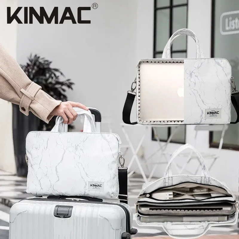 Kinmac 360° Super shockproof  14 Inch Laptop Shoulder Bag ( Eva Bubble protection, Waterproof Fabric, Luggage Strap, Extra Pockets) - Multi Colour