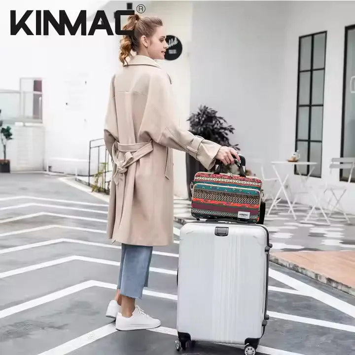 Kinmac 360° Super shockproof  14 Inch Laptop Shoulder Bag ( Eva Bubble protection, Waterproof Fabric, Luggage Strap, Extra Pockets) - Multi Colour