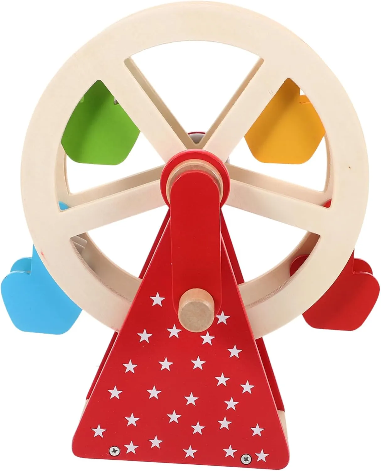 Kisangel 1 Set Interactive Early Education Manual Rotation Plaything for Engaging Parent Game Enhances Creativity and Hands Skills Present Random Color