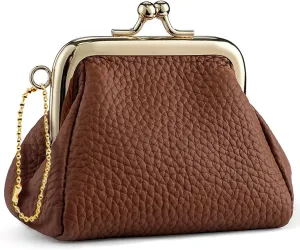 Kiss Lock Coin Change Purse Women Cute PU Leather RFID Wallets Crossbody Purses Small Kiss Clasp Wallet Cross Body Bag