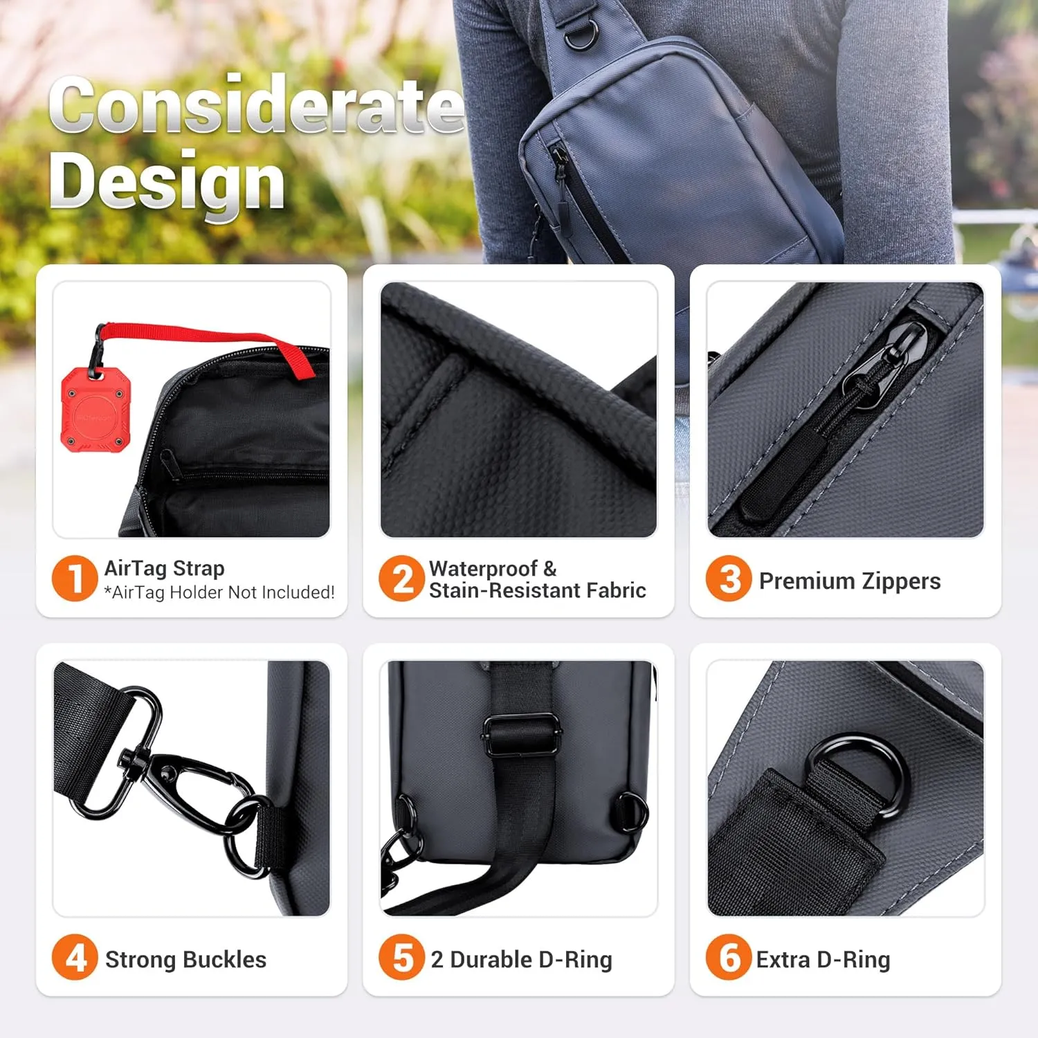 KIWIFOTOS Travel Phone Pouch Mini Phone Holster Sling Bag for Women Crossbody Bag with Adjustable Strap for iPad mini 6 iPhone 16 15 Pro Max Workout Walking Passport Wallet