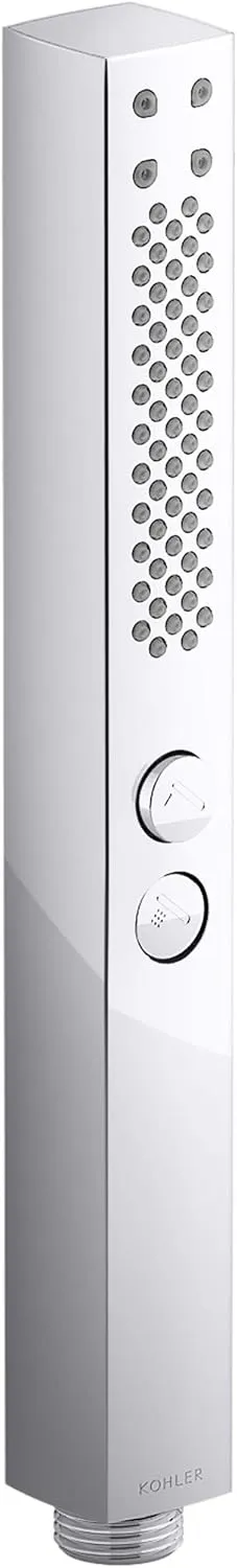 KOHLER 21336-CP Shift   Square Two-Function Handshower, Handheld Showerhead with 2 Spray Settings, 2.5 GPM, Polished Chrome