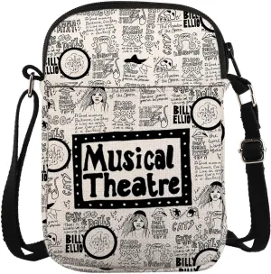 KUIYAI Musical Theatre Crossbody Bag The Musical Theater Fans Gift Musical Lover Gift