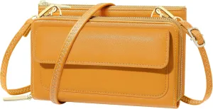 KUKOO Small Crossbody Bag for Women Cell Phone Wallet Purse Mini Shoulder Handbags with Card Slots