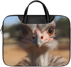 Laptop Bag for Men Laptop Case Cute Ostrich Laptop Sleeve Computer Bag for Women Laptop Carrying Bag