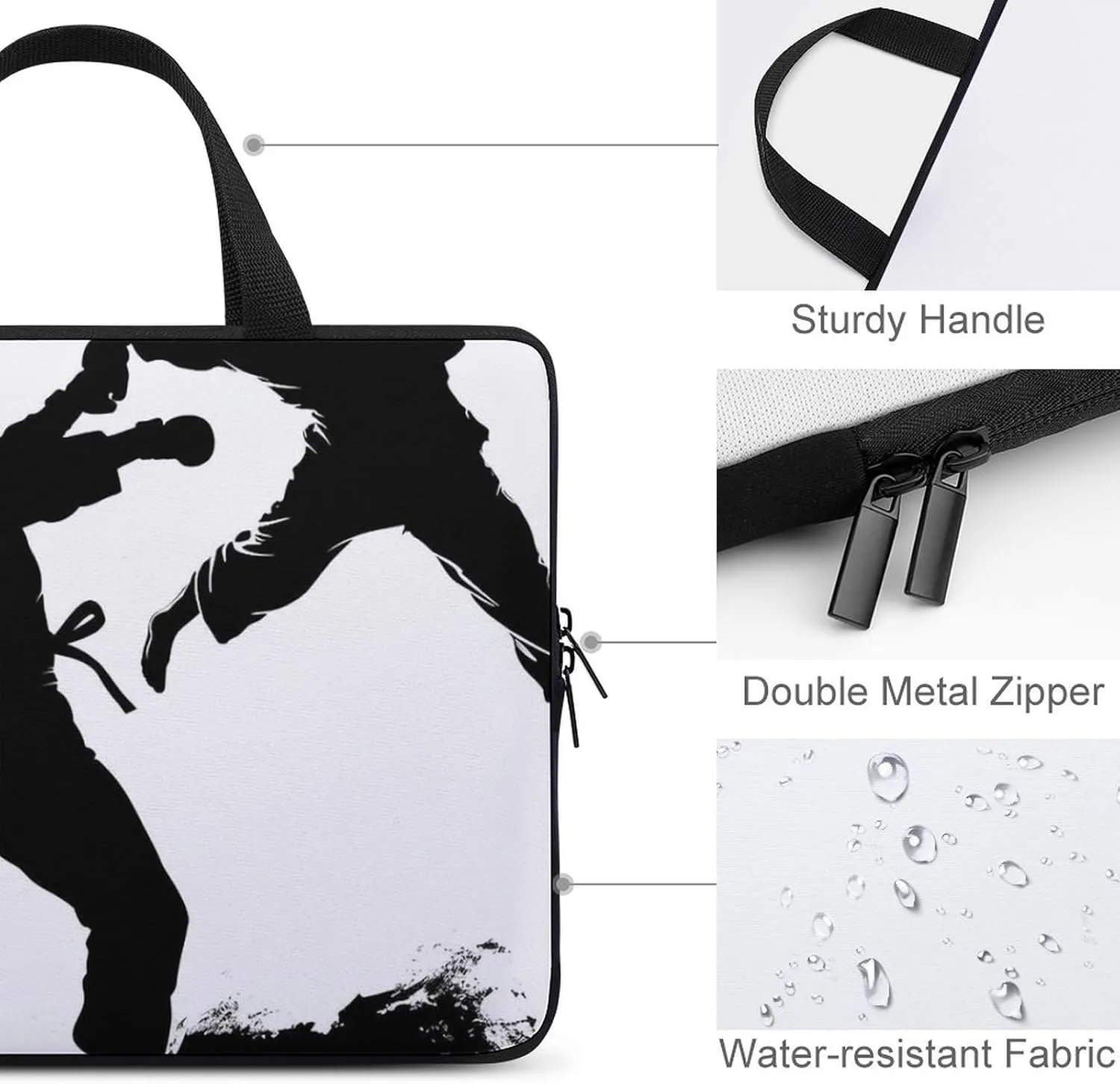 Laptop Bag for Women Computer Tote Bag Kickboxing Business Bag Briefcase Lightweight Handbag