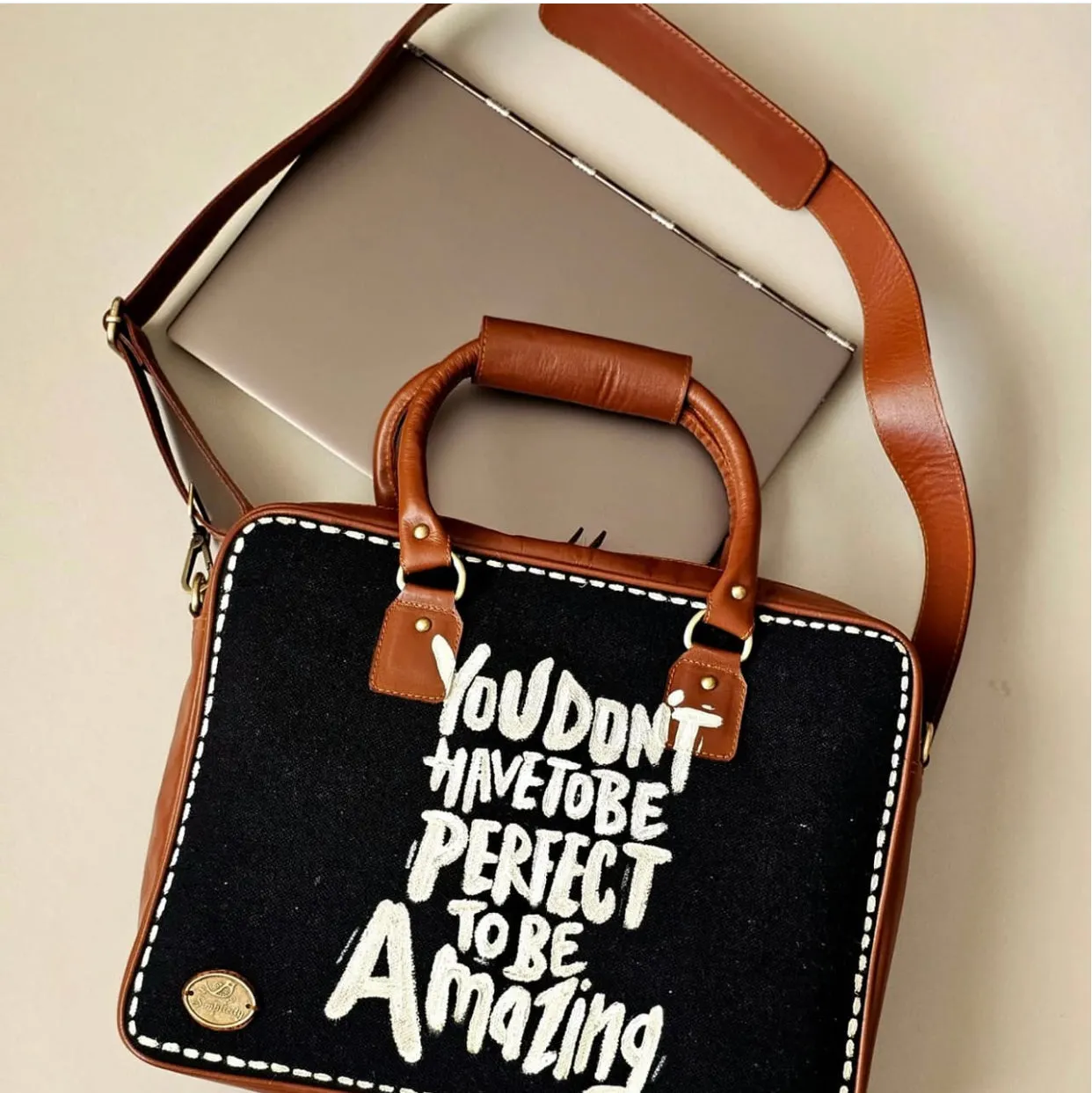 Laptop Bag You Dont Have To Be Perfect