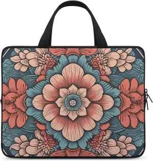 Laptop Shoulder Bag 13inch Laptop Bag Computer Bag Oriental Style Pattern Messenger Bag for Unisex