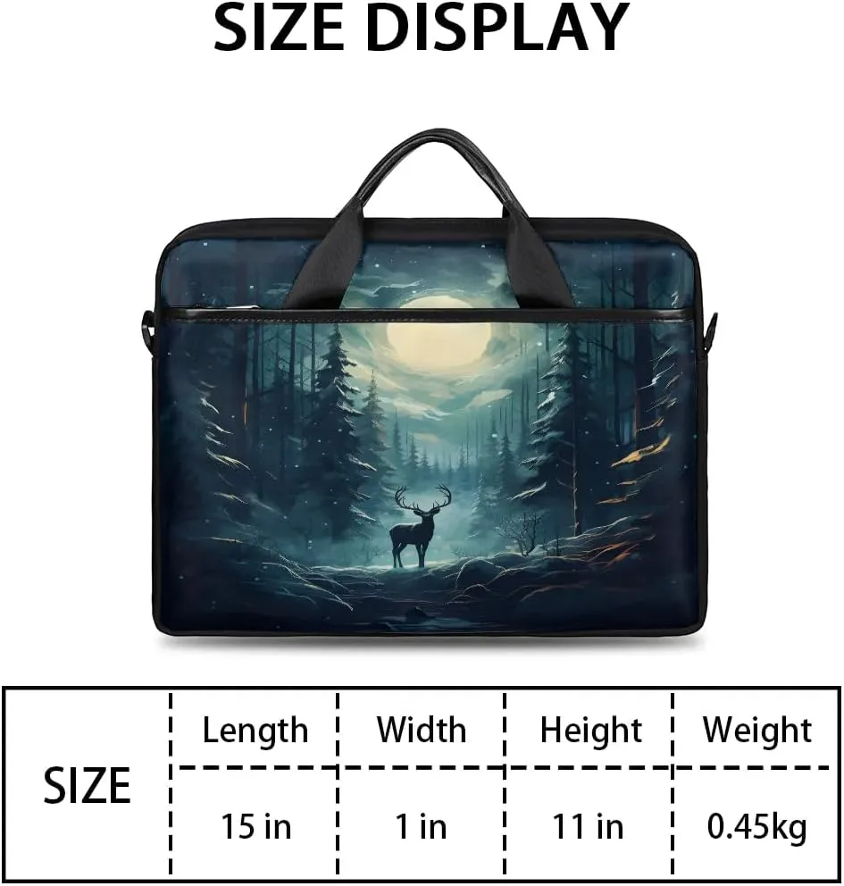 Laptop Shoulder Bag Computer Bag 13-15 Inches Laptop Carrying Case with Shoulder Strap for Women Men