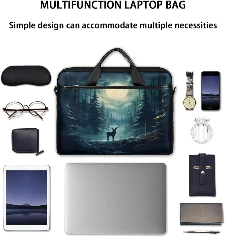 Laptop Shoulder Bag Computer Bag 13-15 Inches Laptop Carrying Case with Shoulder Strap for Women Men