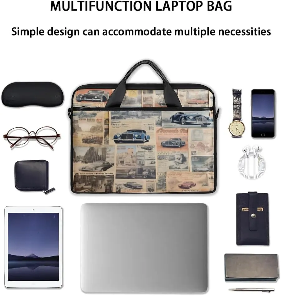 Laptop Shoulder Bag Computer Bag 13-15 Inches Laptop Carrying Case with Shoulder Strap for Women Men
