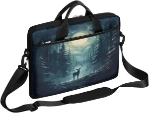 Laptop Shoulder Bag Computer Bag 13-15 Inches Laptop Carrying Case with Shoulder Strap for Women Men
