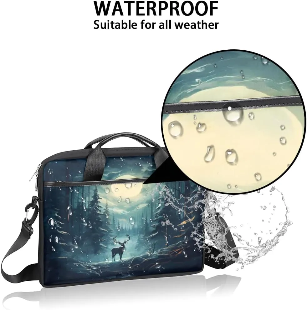 Laptop Shoulder Bag Computer Bag 13-15 Inches Laptop Carrying Case with Shoulder Strap for Women Men