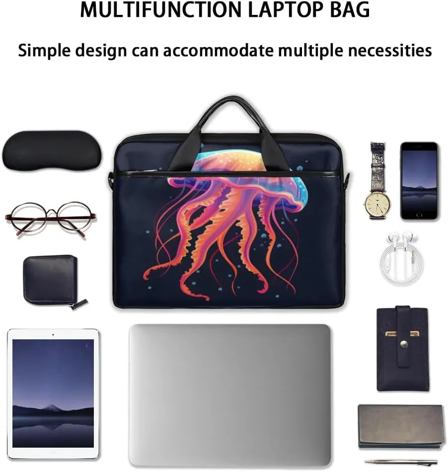 Laptop Shoulder Bag Computer Bag 13-15 Inches Laptop Carrying Case with Shoulder Strap for Women Men