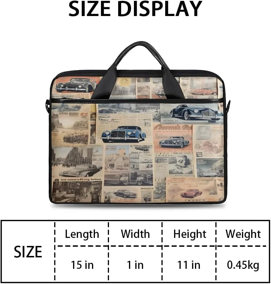 Laptop Shoulder Bag Computer Bag 13-15 Inches Laptop Carrying Case with Shoulder Strap for Women Men