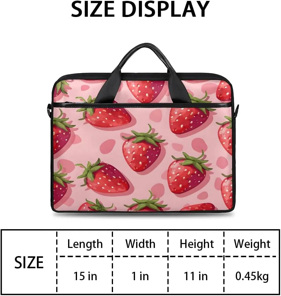Laptop Shoulder Bag Computer Bag 13-15 Inches Laptop Carrying Case with Shoulder Strap for Women Men