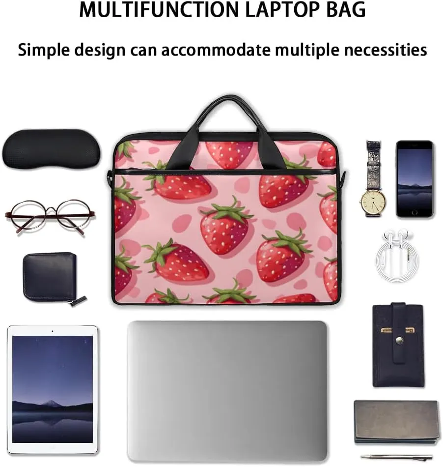 Laptop Shoulder Bag Computer Bag 13-15 Inches Laptop Carrying Case with Shoulder Strap for Women Men