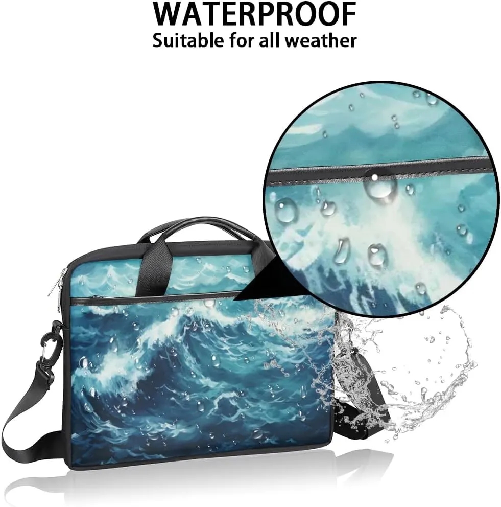 Laptop Shoulder Bag for 13-15 Inch Waterproof Laptop Sleeve Case Bag Slim Computer Carry Case Computer Cases for Laptops