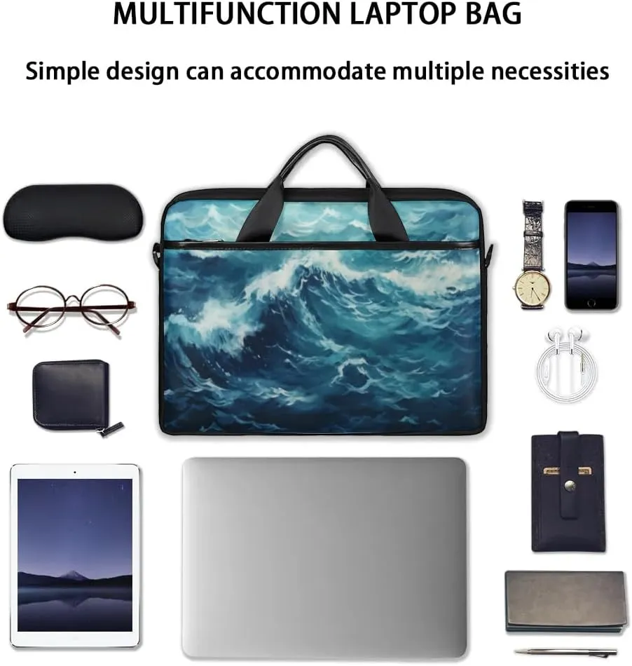 Laptop Shoulder Bag for 13-15 Inch Waterproof Laptop Sleeve Case Bag Slim Computer Carry Case Computer Cases for Laptops