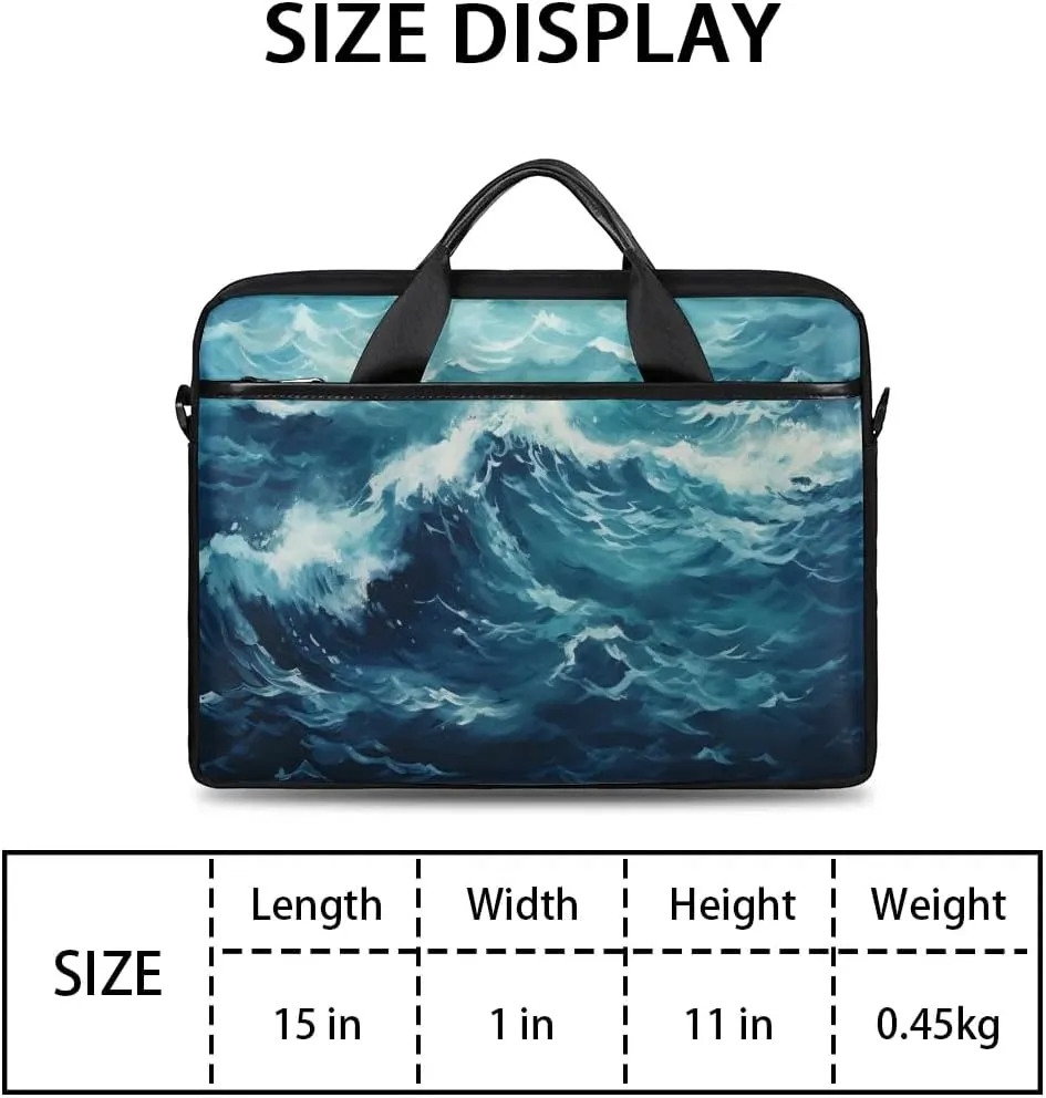 Laptop Shoulder Bag for 13-15 Inch Waterproof Laptop Sleeve Case Bag Slim Computer Carry Case Computer Cases for Laptops