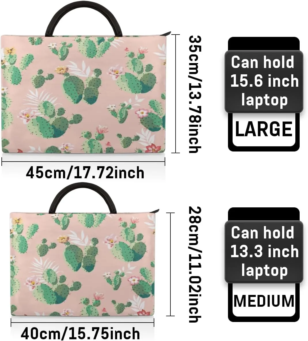 Laptop Sleeve Case for Women Men Laptop Bag Durable Travel Computer Carrying Bag with Handle Accessories Bags
