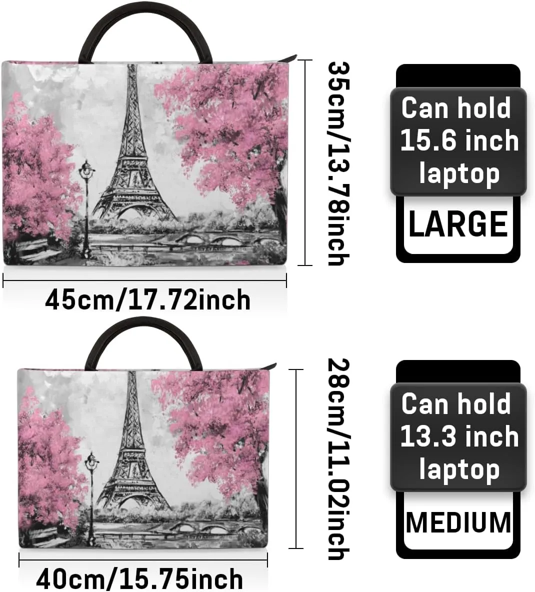Laptop Sleeve Case for Women Men Laptop Bag Durable Travel Computer Carrying Bag with Handle Accessories Bags